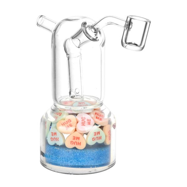 Hug Me Tender Glass Dab Rig - 5.5" / 14mm F / 45D / Colors Vary - Image 2