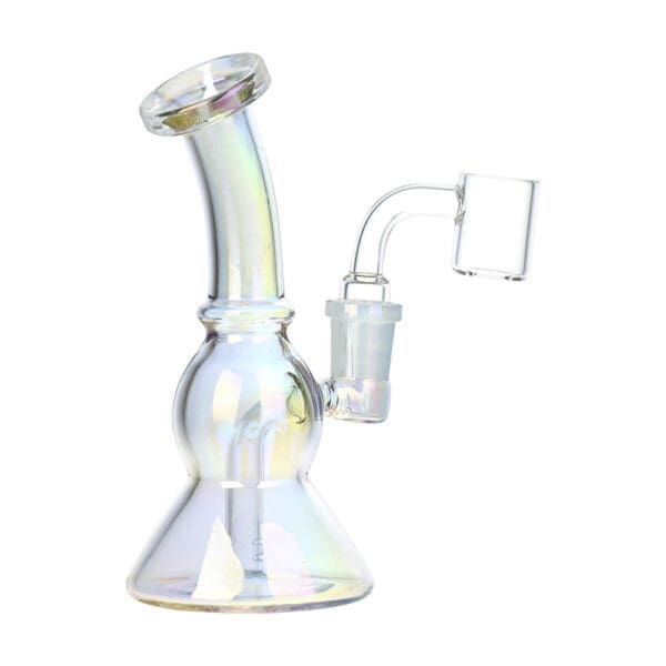 Ease Your Mind Mini Glass Dab Rig - 5.75" / 14mm F / Colors Vary - Image 2