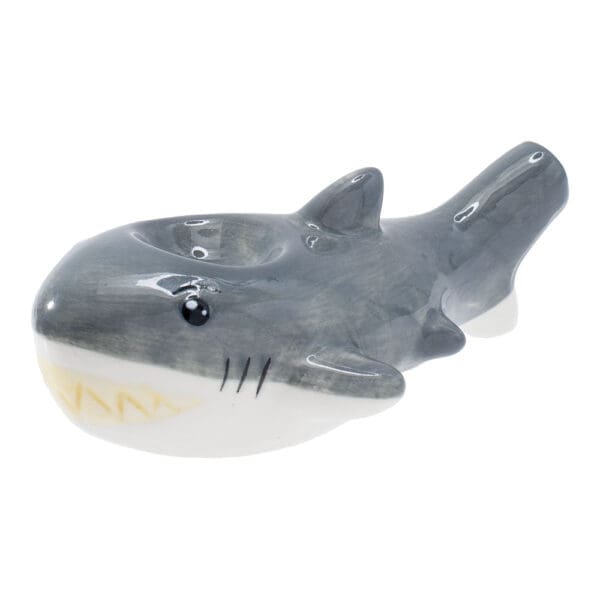 Wacky Bowlz Shark Ceramic Pipe - 3.75" - Image 2