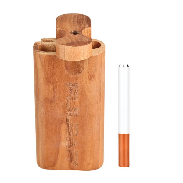 Pulsar Straight Wood Twist Top Dugout - 4" / Cherry