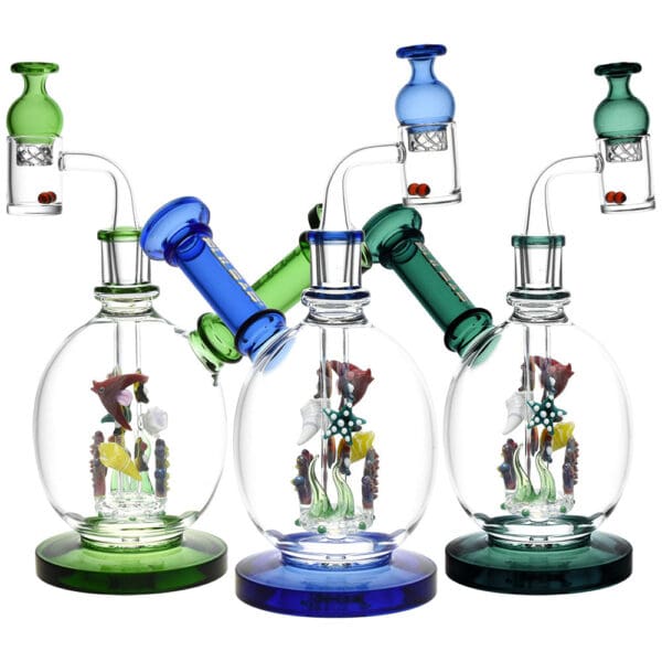 Pulsar Aquatic Fantasy Glass Dab Rig Set | 6.5" | 14mm F