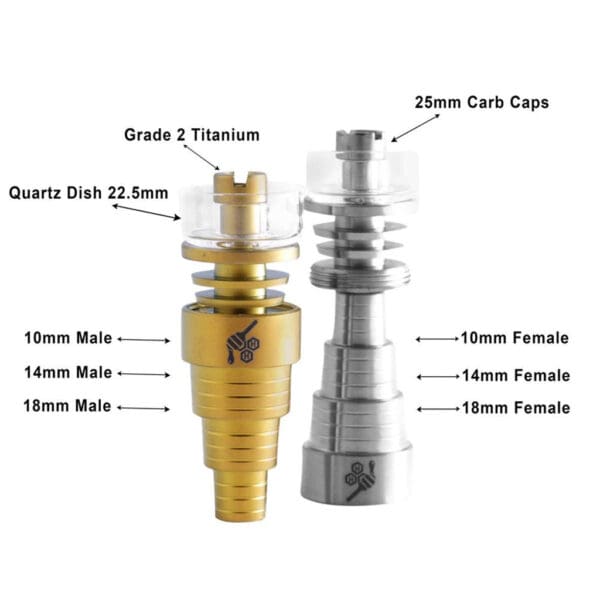 TITANIUM 6 IN 1 HYBRID DAB NAIL - Image 10