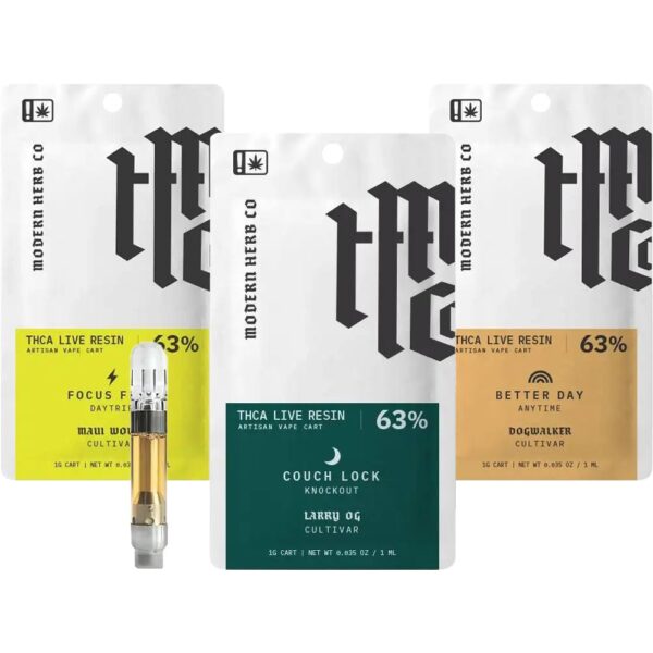 Modern Herb Co Live Resin Uncut THCA Cartridge | 1g