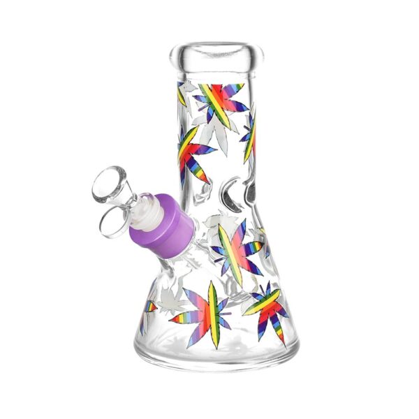 420 Celebration Glass Beaker Water Pipe | 8" | 14mm F - Image 3