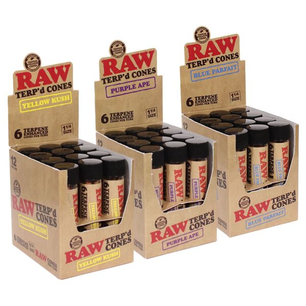 RAW TERP'd Cones | 1 1/4 | 6pc | 12pk Display