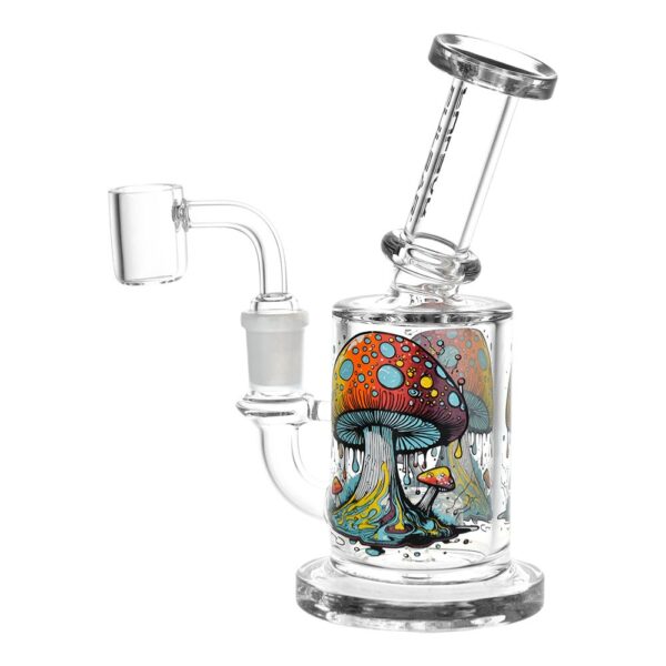 Pulsar Day Drippin' On Planet Shroom Glass Dab Rig - 6.25" / 14mm F - Image 2