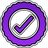 Purple Round Checkbox