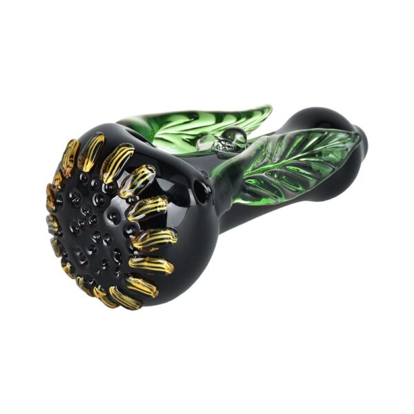 Sunflower Glass Hand Pipe - 4.5" - Image 3