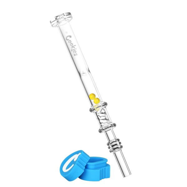 Cookies Honey Twist Glass Dab Straw w/ Integrated Tip - 6.25" / Colors Vary - Image 2