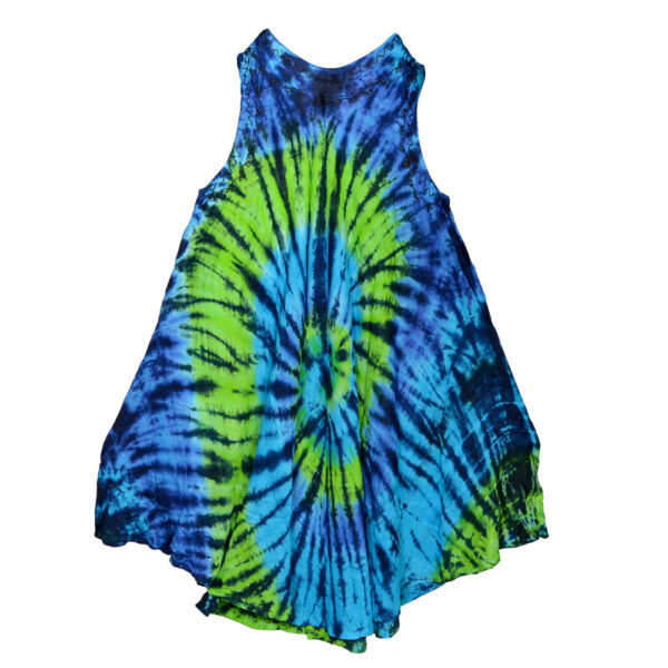 Spiral Tie Dye Dress - 41" / Viscose / Colors Vary - Image 2