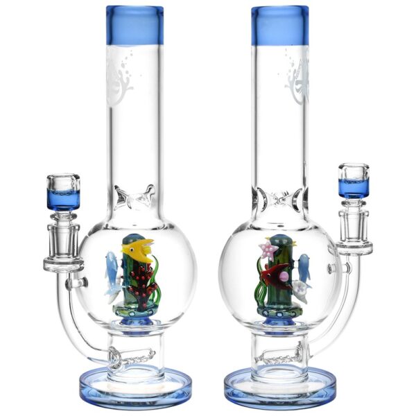 Pulsar Under The Sea Vase Glass Water Pipe - 11.75" / 14mm F