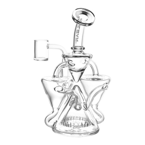 Pulsar Dual Recycler Glass Water Pipe Dab Rig - 7.75" / 14mm F - Image 2