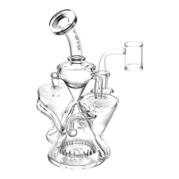 Pulsar Dual Recycler Glass Water Pipe Dab Rig - 7.75" / 14mm F - Image 3