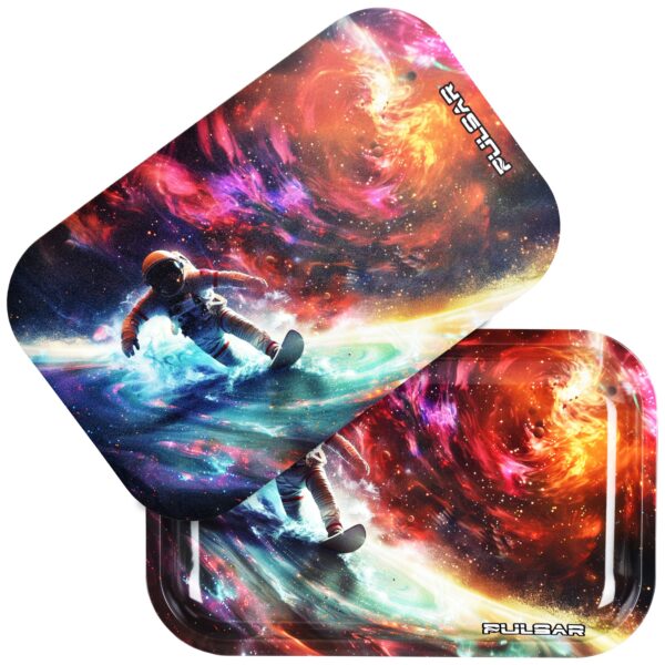 Pulsar Rolling Tray & Lid Kit - Astro Surfer / 11"x7"