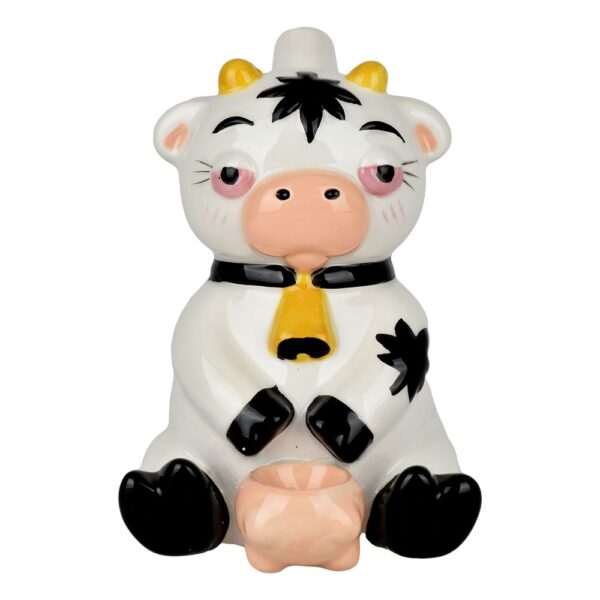 Stoned Cow Ceramic Hand Pipe - 5.25"