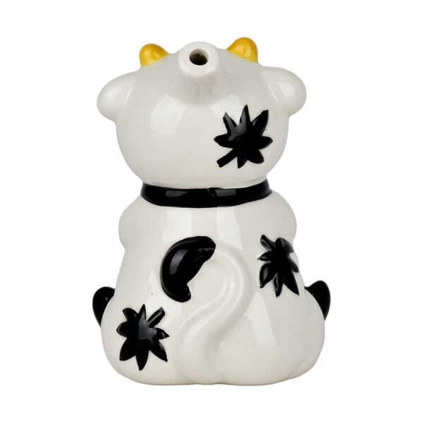 Stoned Cow Ceramic Hand Pipe - 5.25" - Image 2