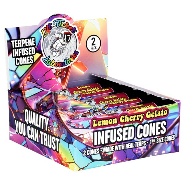 Lift Ticket Terpene Infused Cones | 1 1/4 | 2pc | 10pk Display - Image 5