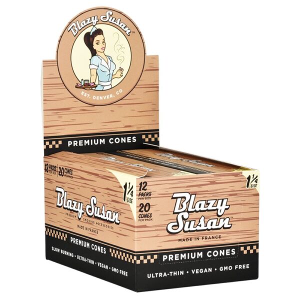 Blazy Susan Pre-Rolled Cones Slide Box | 1 1/4 | 20pc | 12pk - Image 3