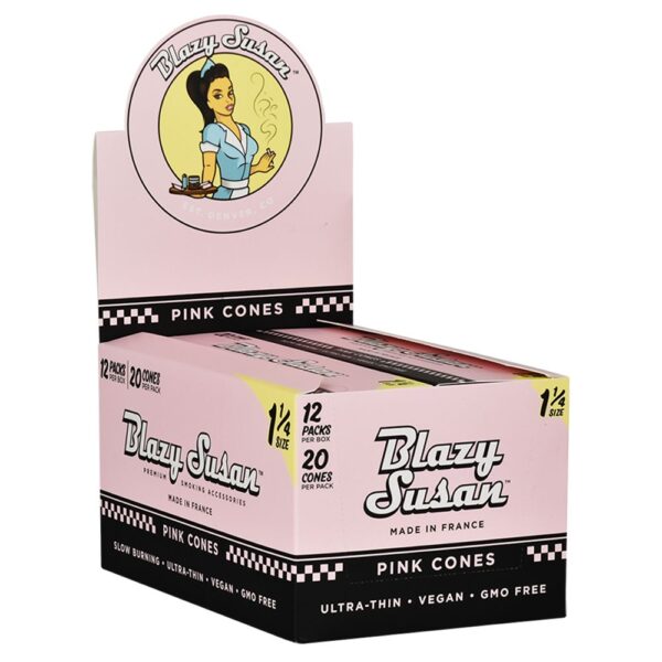 Blazy Susan Pre-Rolled Cones Slide Box | 1 1/4 | 20pc | 12pk - Image 5