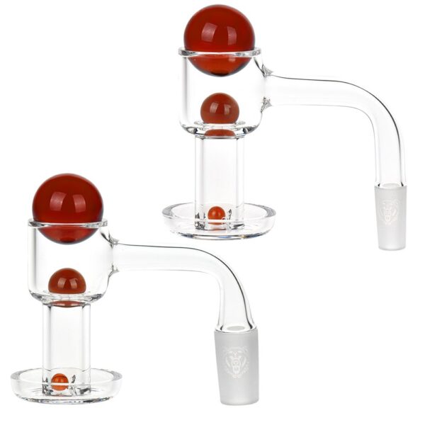 Bear Quartz V1 Slurper Banger Set | 4pc | 90 Degree Bear Quartz V1 Slurper Banger Set | Sticker