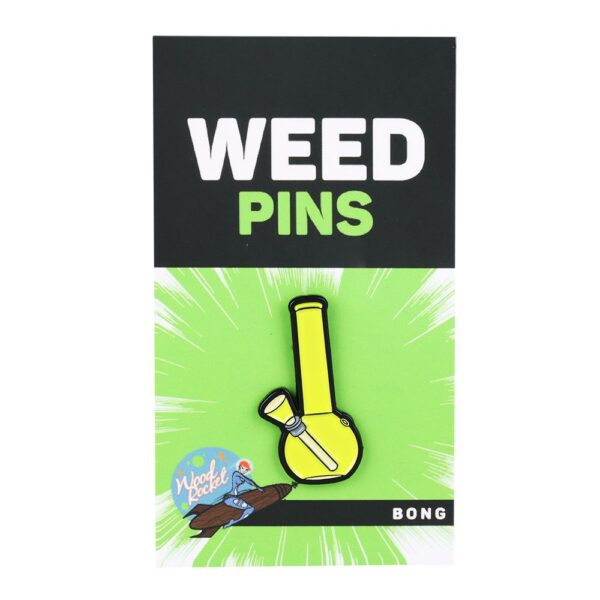 Wood Rocket Soft Enamel Lapel Pin - Bong - Image 2