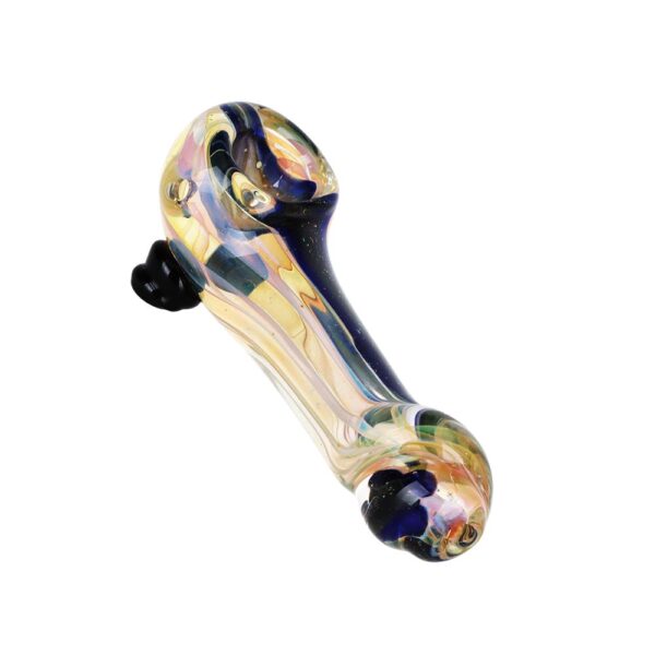 Plot Twist Dichro Stripe Glass Hand Pipe - 4.25" - Image 2