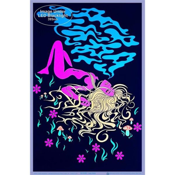 Lazy Daze Flocked Blacklight Poster - 23"x 35"