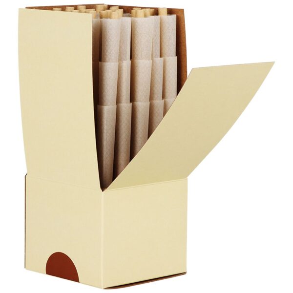 RAW Backrolled Organic Hemp Cones | King Size | 75ct Box - Image 2