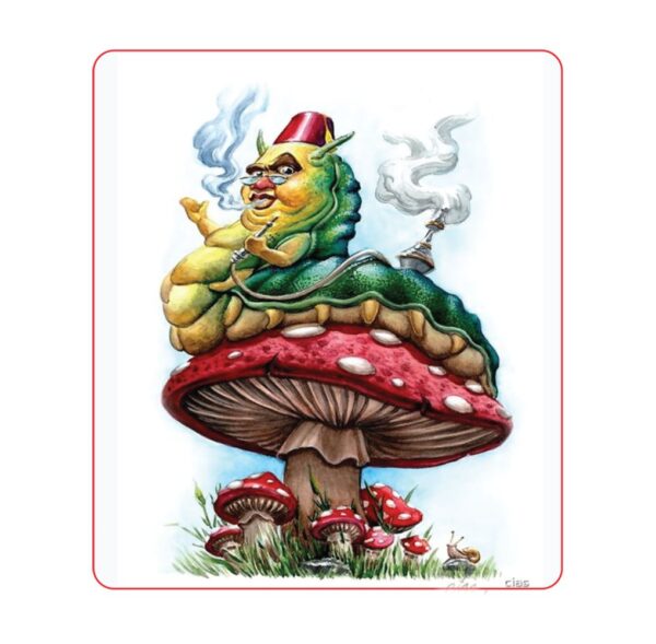 Alice in Wonderland Smoking Caterpillar Sticker - 4.75" x 3.25"