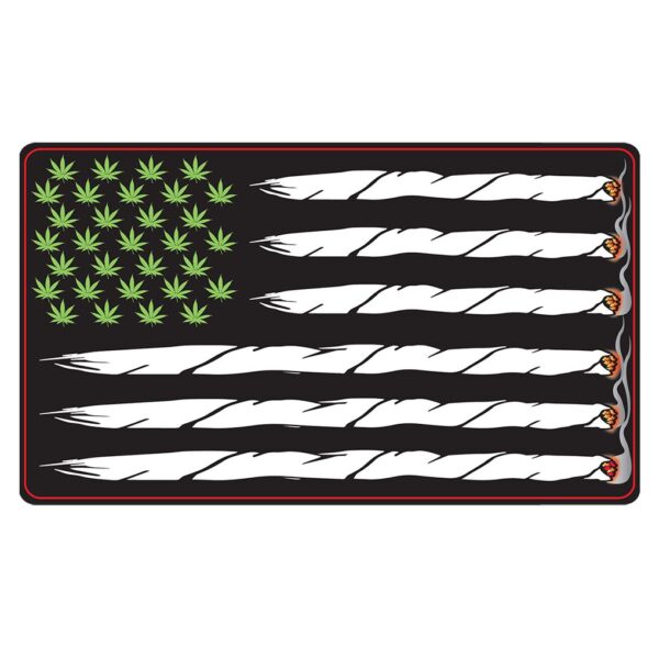 Leaves & Joints US Flag Sticker - 5.4" x 3"