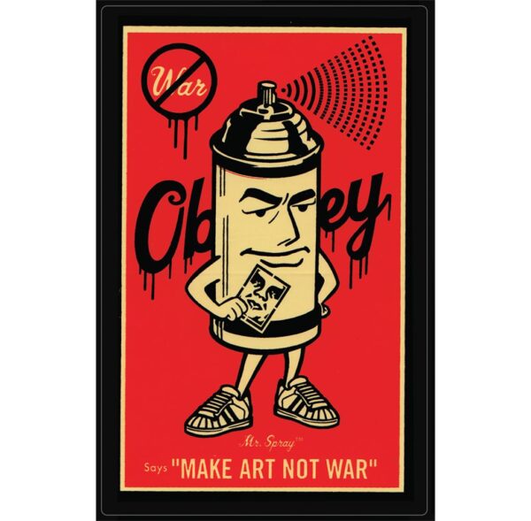 OBEY Spray Paint Can Sticker - 6" x 3.75"