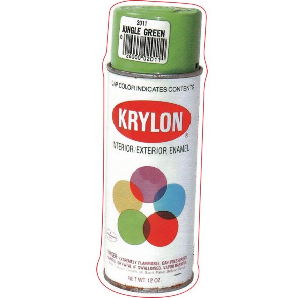 Krylon Spray Paint Can Sticker | 6.75"x2.25" - Image 2