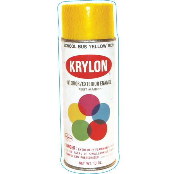 Krylon Spray Paint Can Sticker | 6.75"x2.25" - Image 3