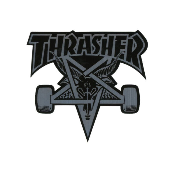 Thrasher Pentagram Skate Wheels Sticker | 4.5"x 4.25" - Image 2