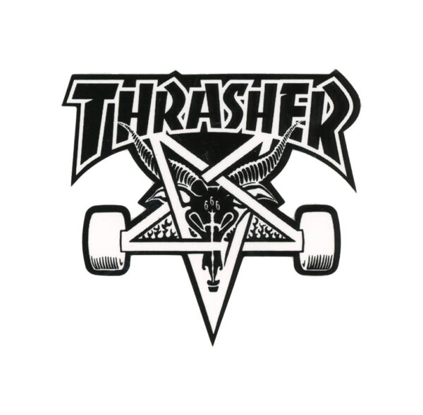 Thrasher Pentagram Skate Wheels Sticker | 4.5"x 4.25" - Image 3