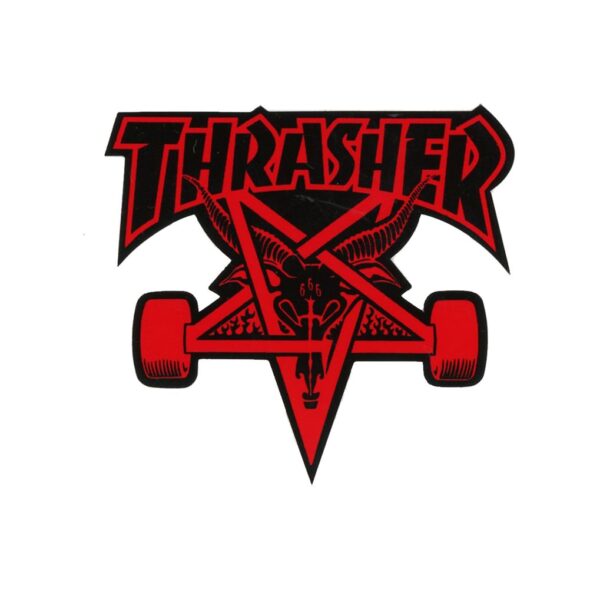 Thrasher Pentagram Skate Wheels Sticker | 4.5"x 4.25" - Image 4