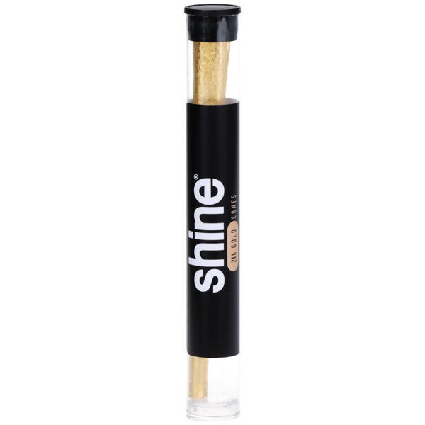 Shine 24K Gold Pre-Rolled Cones - 2pc Tube / 1 1/4