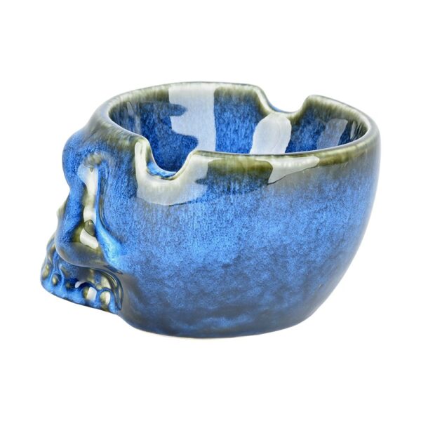 Glazed Skull Ashtray - 4.75" - Image 2