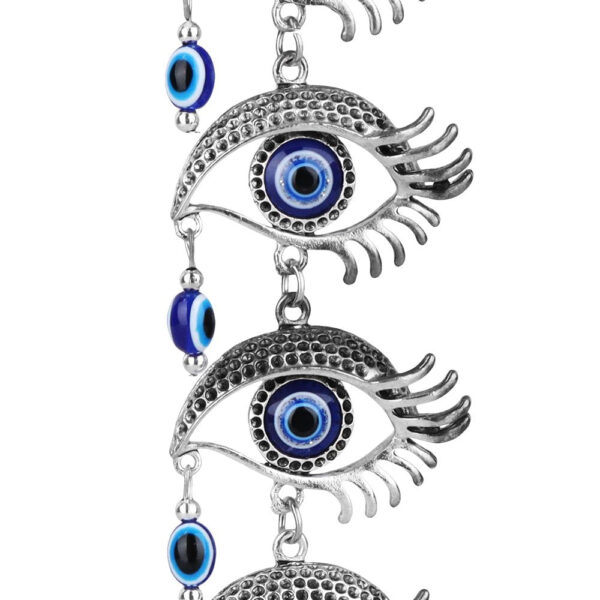 Evil Eye Dream Catcher Hanging Decoration - 10.75" - Image 2