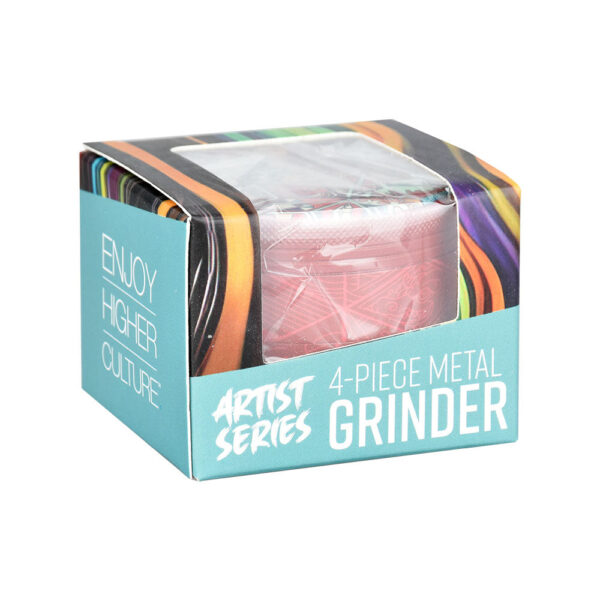 Pulsar Design Series Grinder with Side Art - Symbolic Tiles / 4pc / 2.5" - Image 3