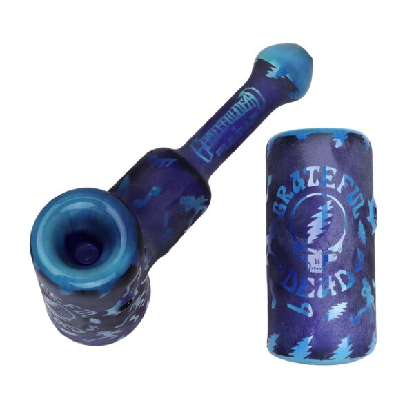 Grateful Dead x Pulsar Ethereal Music Etched Glass Hammer Bubbler - 5" - Image 2
