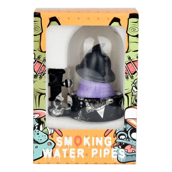 Spooky Witch Bell Jar Water Pipe - 5.5" / 14mm F - Image 3