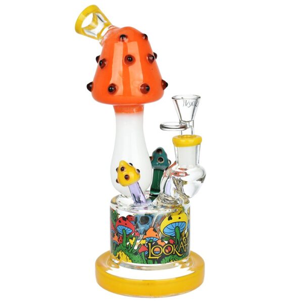 Lookah Glass Shroom Land Water Pipe - 9.5" / 14mm F - Image 2