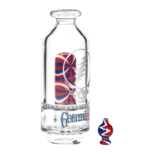 Grateful Dead x Pulsar Sandblast Stealie Attachment Set for Puffco Peak & Peak Pro - 6" - Image 2