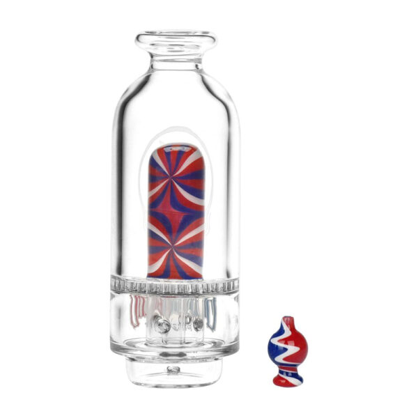 Grateful Dead x Pulsar Sandblast Stealie Attachment Set for Puffco Peak & Peak Pro - 6" - Image 3