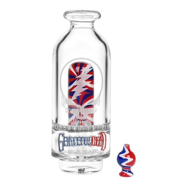 Grateful Dead x Pulsar Sandblast Stealie Attachment Set for Puffco Peak & Peak Pro - 6" - Image 4
