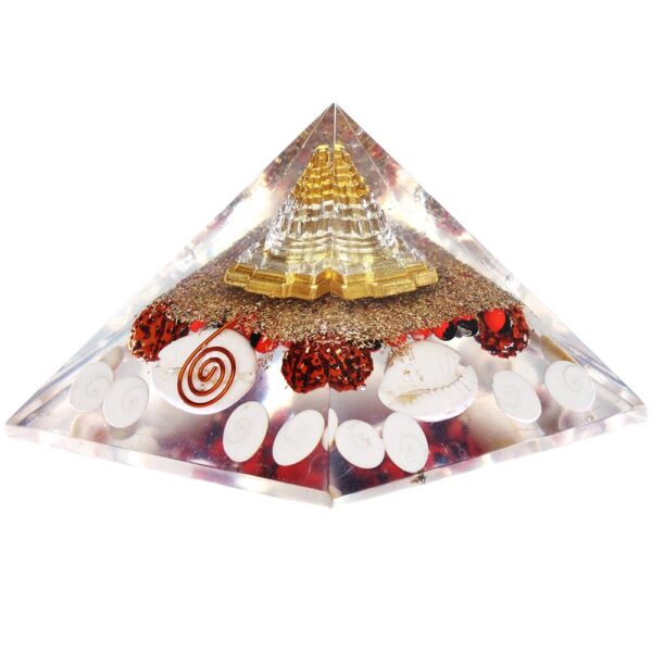Lucky Champ Orgonite Pyramid - 2.25" - Image 2