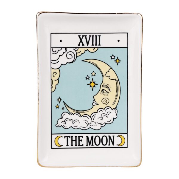 Tarot Card Ceramic Trinket Dish | 6.6"x4.5" - Image 2