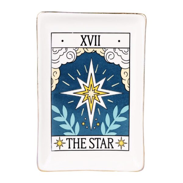 Tarot Card Ceramic Trinket Dish | 6.6"x4.5" - Image 3