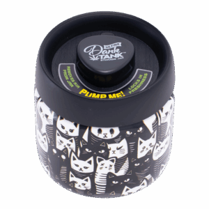 Fujima Dank Tank Vacuum Glass Jar - 4.2" / Black & White Cats